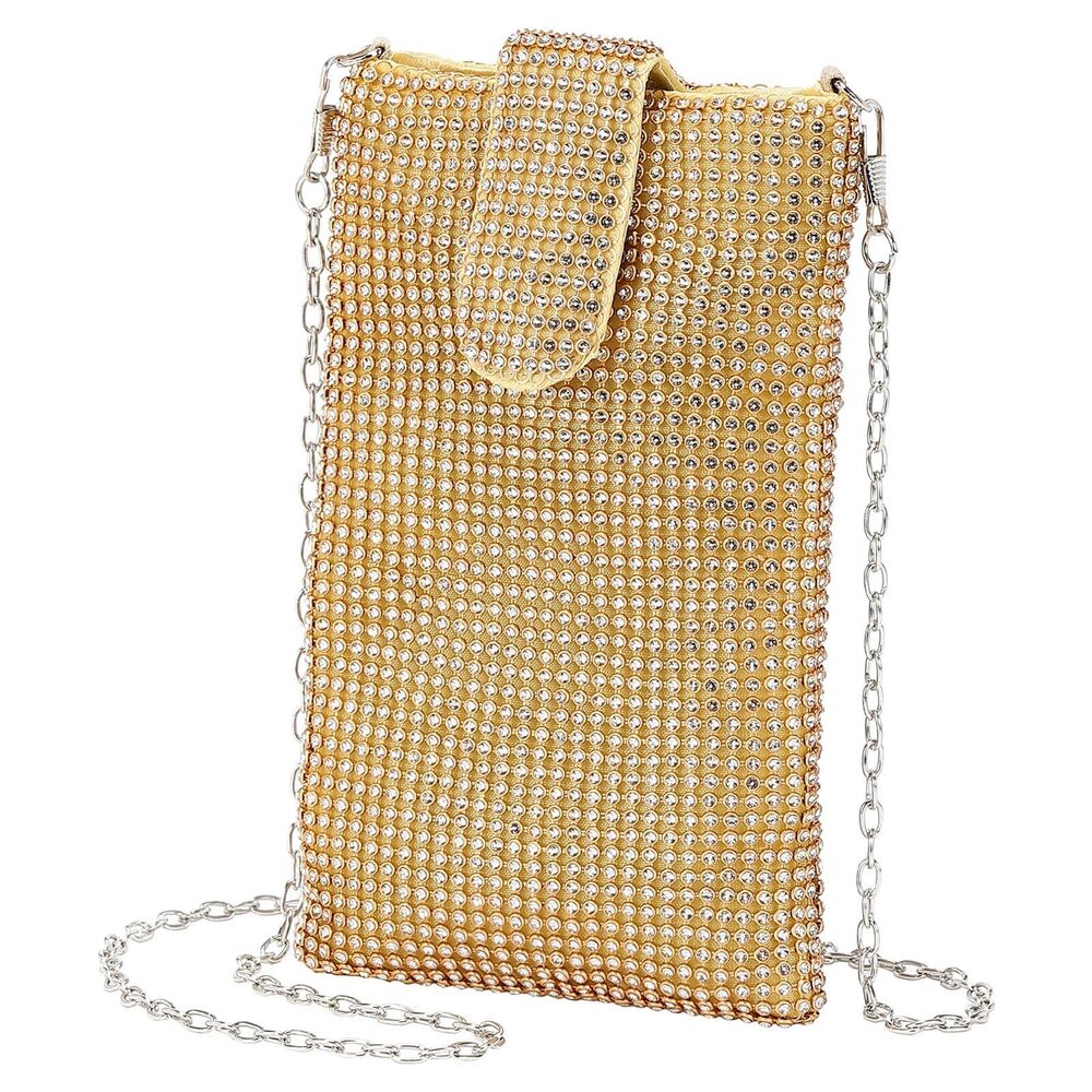 9987 Evening Handbags Clutch Purses , Crossbody Bag Crystal Rhinestone